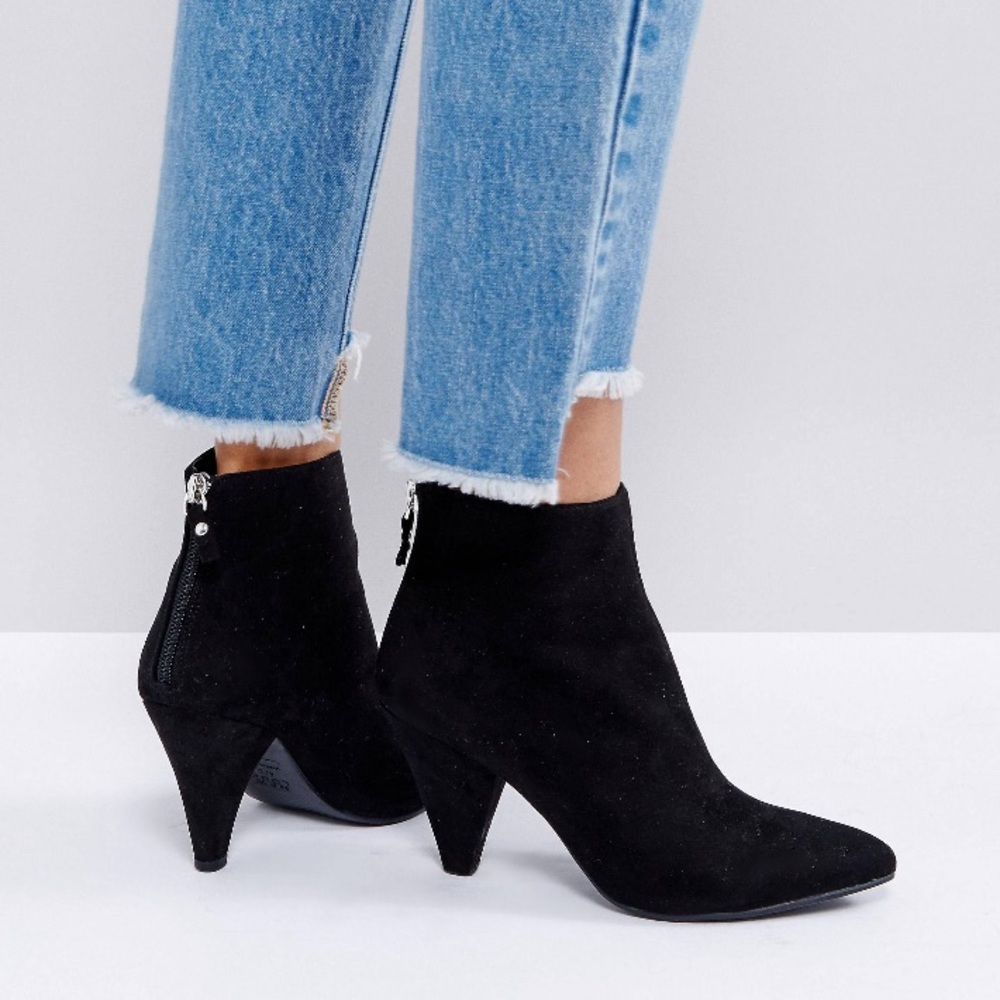 New Look Suedette Cone Heel Ankle Boot